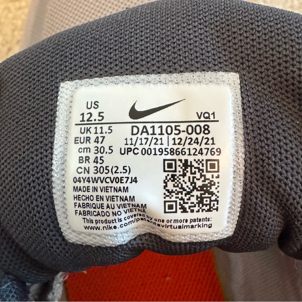 Nike Quest 4 'Cobblestone Psychic Purple' Running Sneakers DA1105-008 Size 12.5 - Picture 8 of 10
